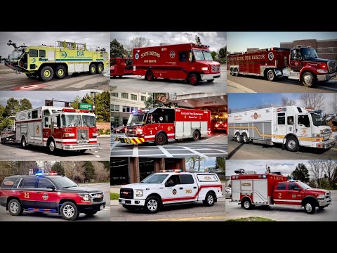 Special Unit Fire Trucks Responding Compilation- Rescues, ARFF, Dives & More!