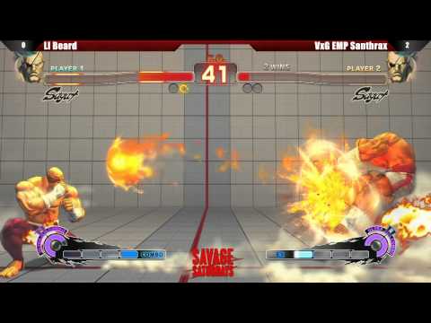 SSF4 AE2012 Winners Finals LI Beard vs VxG EMP Santhrax - Savage Saturdays #14 Tournament