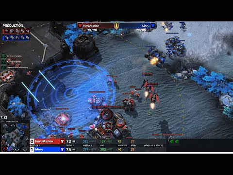 Starcraft II DreamHack Masters 2022 Valencia Jul2 HeroMarine(T) v Maru(T) Game 1  ESL Inside and Out