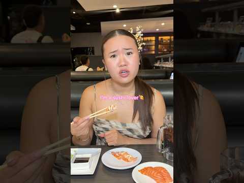 GF is a fake sushi lover👀 #couple #couples #couplecomedy #foodie #foodies #relatable #funny #fun