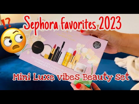 New Sephora Favorite 2023 Unboxing and Try-on | Sephora Favorite Luxe Vibe Beauty Set