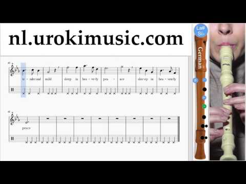 Blokfluit Leren Spelen (G.) Silent Night Tablatura Deel#2 um-b799