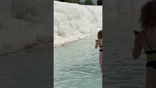❄️The Wonder Of Nature Fun White Pamukkale Turkey -Fun Day?️ #pamukkale #cleopatra #natural