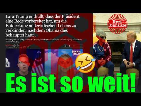 Lara Trump: Alien Enthüllung geplant! Trump bereitet historische Rede vor. ABER Sie sind schon da👽😂