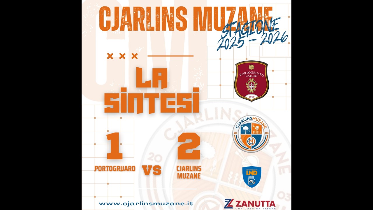 LA SINTESI DI PORTOGRUARO-CJARLINS MUZANE