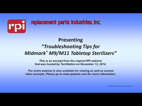 Troubleshooting Tips for Midmark® M9 & M11 Tabletop Sterilizers