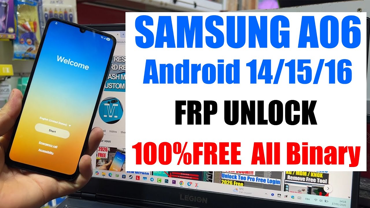 Samsung A06 FRP Bypass 2026, Remove Google Account | Samsung A06 FRP Unlock Android 14/15/16