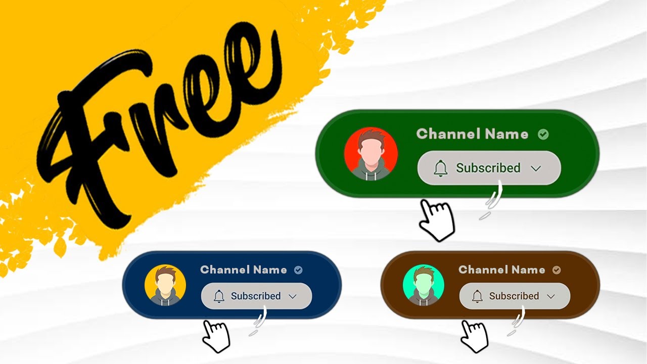 Create Free YouTube Subscribe Button Online | No Skill Needed |  No Copyright.