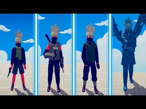 THE EVOLUTION OF KAKASHI HATAKE IN TABS | Totally Accurate Battle Simulator