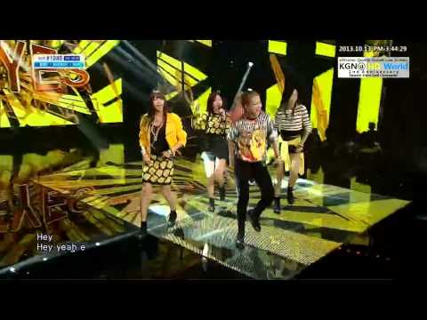 131013 2EYES (투아이즈) - Shooting Star Inkigayo Comeback Stage