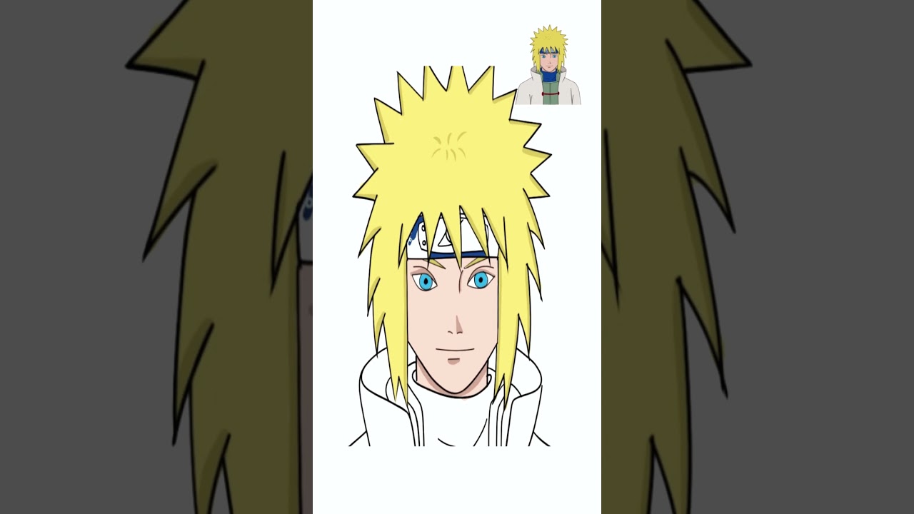 How to Draw Minato Namikaze - Naruto | Step By Step