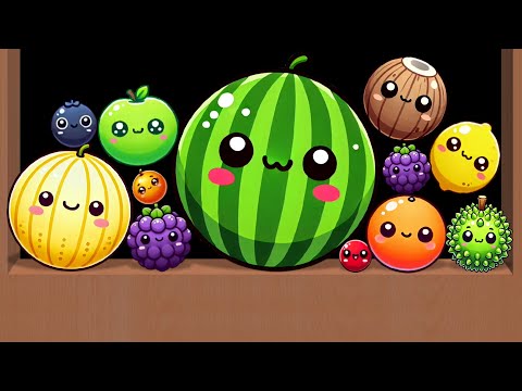 FRUIT FUSION - Can We Make the 🍉 BIGGEST FRUIT? Drop & Merge to MAX LEVEL! 🤔