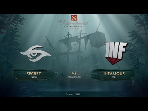 Team Secret vs Infamous game 1 The International 2017 day 1