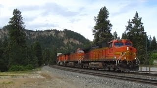 preview picture of video 'BNSF Cascades Leavenworth, WA 5277'