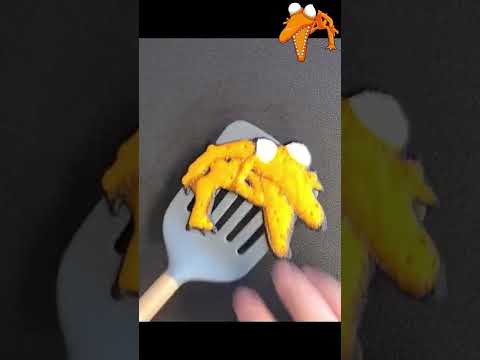 Roblox Rainbow Friends Pancake Art - Orange #shorts