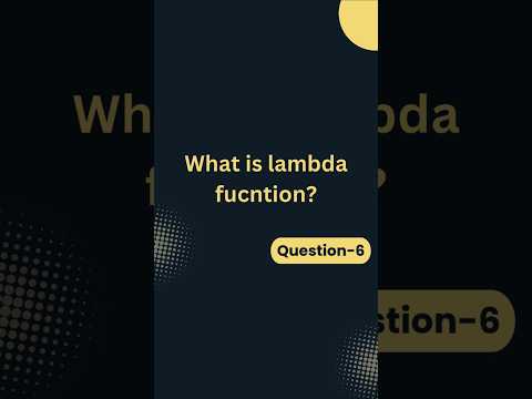 lambda function #python#pythonbuzz