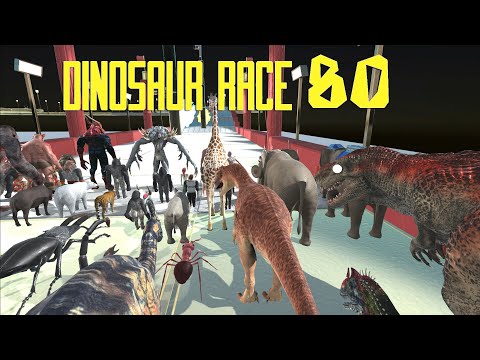 DINOSAUR RACE 80 | all unit - Animal Revolt Battle Simulator