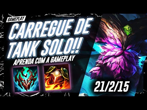 COMO CAREGAR SOLO NO LOL DE TANK NO TOP | GAMEPLAY DE ORNN TOP