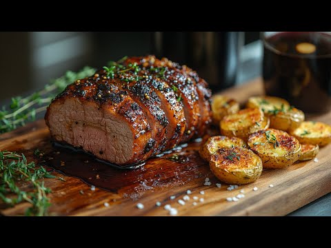 Dieses Schweinefilet mit Feigen & Balsamico-Glasur ist besser als im Restaurant! 🍷✨