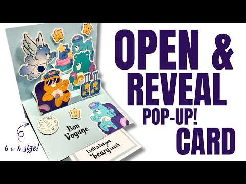 Non servono fustelle | Apri e rivela la carta pop-up!