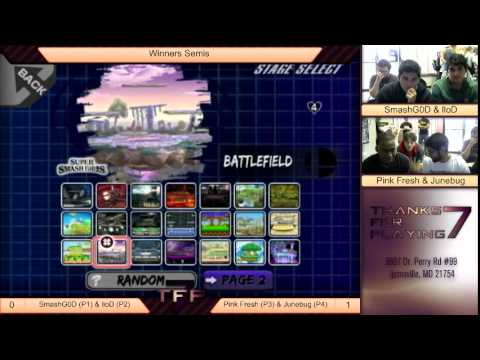TFP7 - VGz|Smash G0D (P1) & VGz|lloD (P2) vs Pink Fresh (P3) & VGz|Junebug (P4) PM Winners Semis