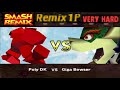 Smash Remix Classic Mode Remix 1P Gameplay With Polygon Donkey Kong VERY HARD