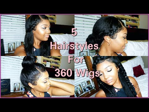 5 Easy Hairstyles! 360 Lace Frontal Wig ft. Bestlacewigs Video