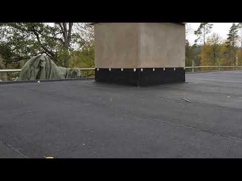 Housebuilding part 12 - The fireplace and waterproofing on the roof