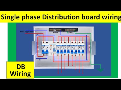 How to Wire a Home Distribution Box - Step-by-Step | Distribution  DB box wiring Diagram