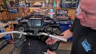 Beringer hand control installation for Indian Challenger