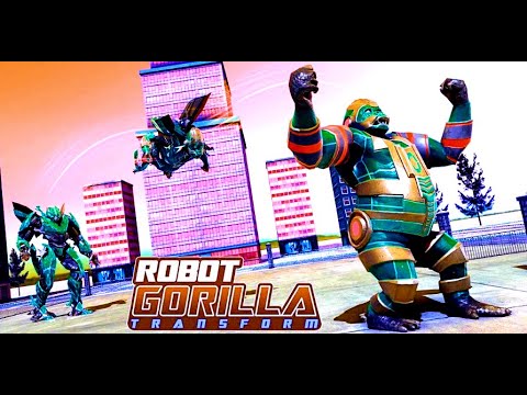 Gorilla Rampage City Attack Robot Transform Games Android Walkthrough FHD.