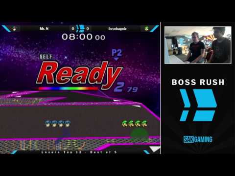 Boss Rush SmashG0D Losers Top 12 - Mr. N (Marth/Falco) vs ilovebagelz (Luigi/Captain Falcon)