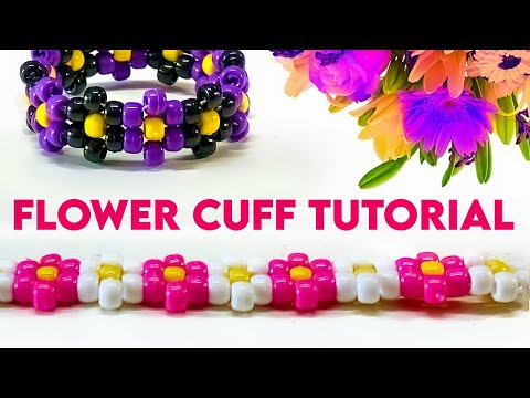 Flower Cuff Two Ways | Easy Kandi Tutorial