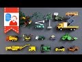 Siku and Tomica Special Vehicles Collections with forestry bucket