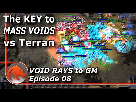 StarCraft 2: MASS Void Rays vs MASS Carriers!