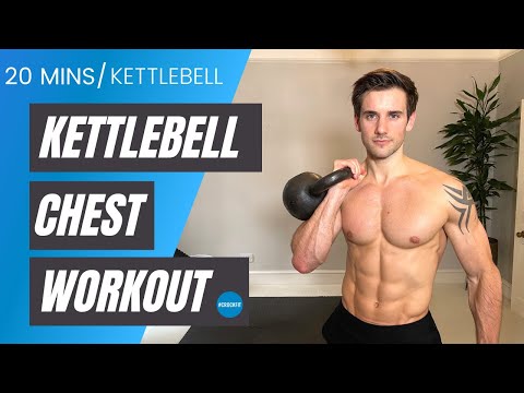 KETTLEBELL CHEST WORKOUT to build bigger pecs in 20 minutes at home | #CrockFit
