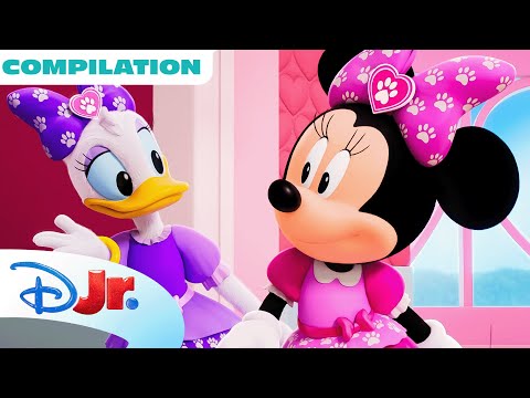 Minnie's Bow-Toons: Pet Hotel Compilation! 🎀 | Birthdays, Pool Parties, Goats & More! | @disneyjr​