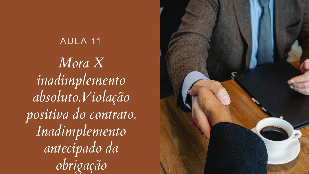 Mora X inadimplemento absoluto.Violação positiva do contrato. Inadimplemento antecipado da obrigação