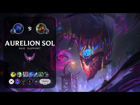 Aurelion Sol Support vs Nautilus - KR Master Patch 13.9