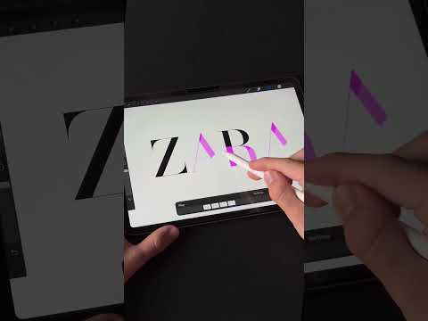 Beautiful ZARA Logo Animation 🤩🩷 #zara #animation #beauty #procreate #dress @zara