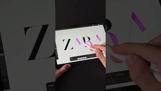 Beautiful ZARA Logo Animation 🤩🩷 #zara #animation #beauty #procreate #dress @zara