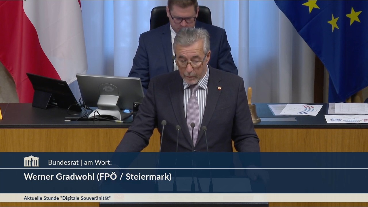 Werner Gradwohl - Digitale Souveränität, Schlüssel zur Wettbewerbsfähigkeit - 3.6.2026