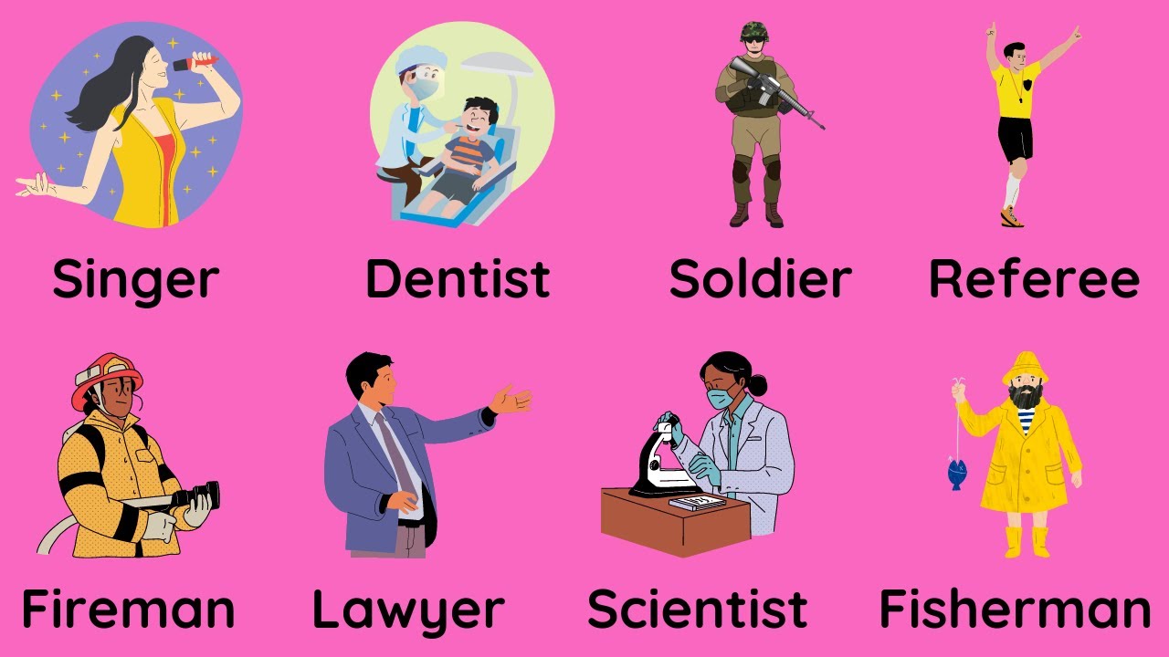 A List Of 60+ Jobs/Professions/Occupations | English Vocabulary