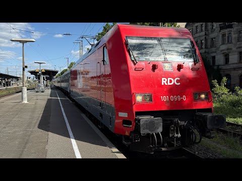 Führerstandsmitfahrt im Autoreisezug der BTE von Frankfurt West nach Lörrach  Frühe Fahrt am Morgen.