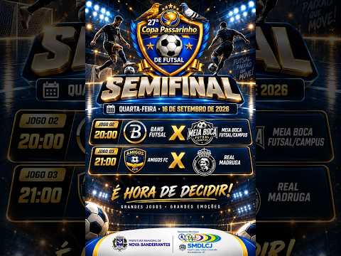 SEMI FINAL 27* COPA PASSARINHO DE FUTSAL NOVA BANDEIRANTES - MT