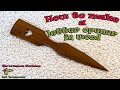 Make A Letter Opener In Wood