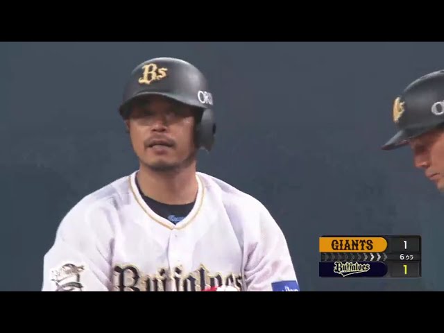 【6回裏】試合を振り出しに戻すバファローズ・小谷野のタイムリー!! 2018/6/2 Bs-G