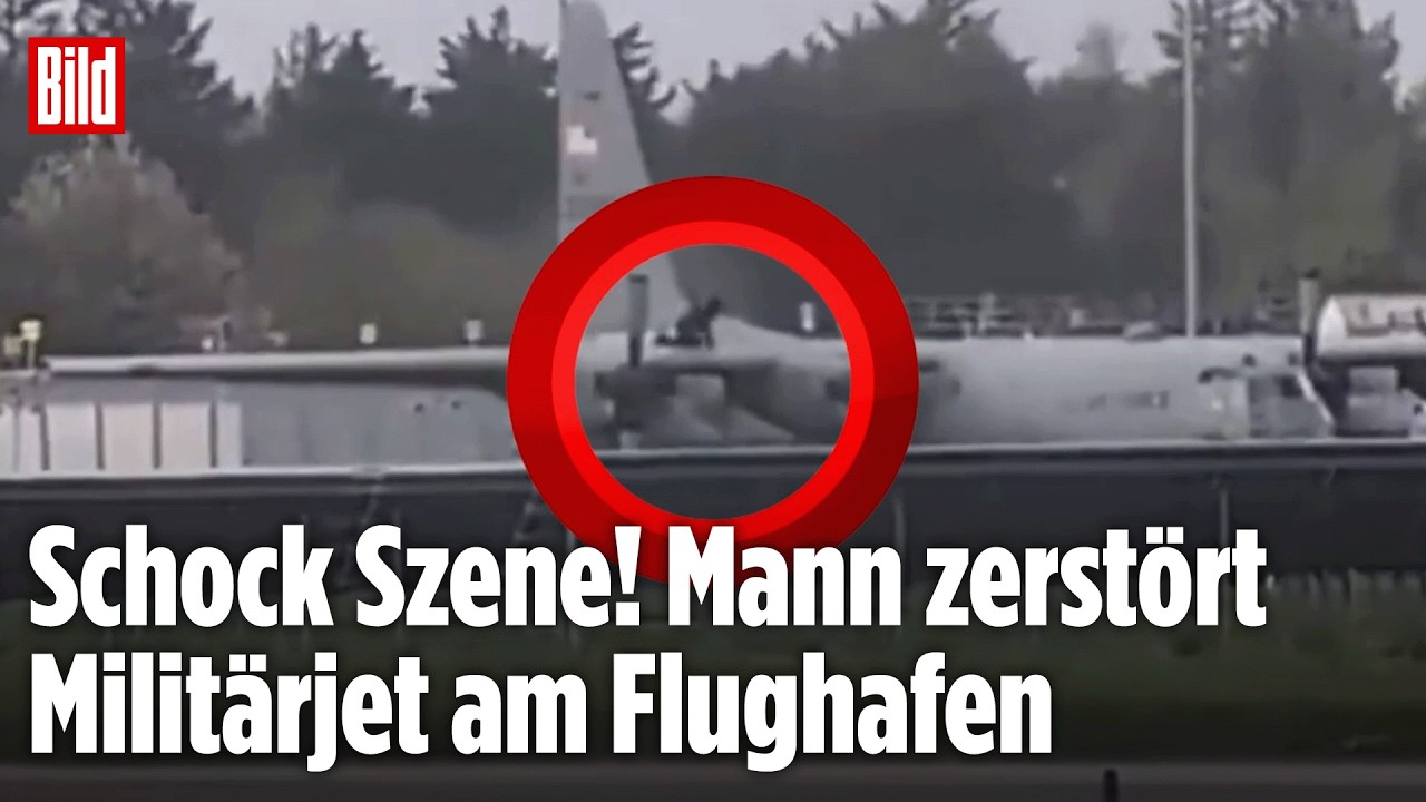 SICHERHEITSALARM IN IRLAND: Mann attackiert US-Militärflugzeug am Flughafen