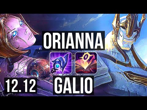 ORIANNA vs GALIO (MID) | 6/0/5, 1.0M mastery, Dominating | NA Master | 12.12