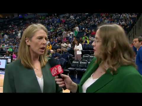 Katie Smith brief interview before the second half